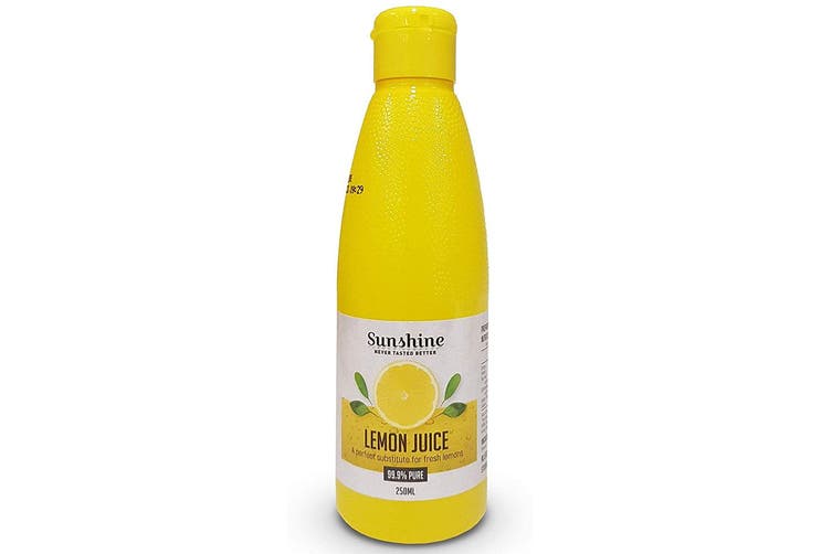 Sunshine Lemon Juice Bottle 250ml