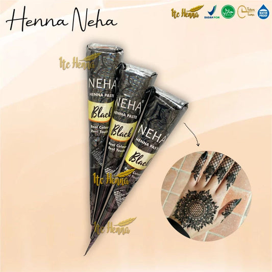 Neha Mehndi Cone Black