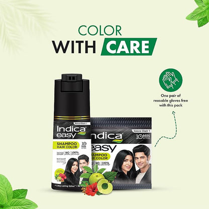 Indica Easy Hair Colour Shampoo 180ml