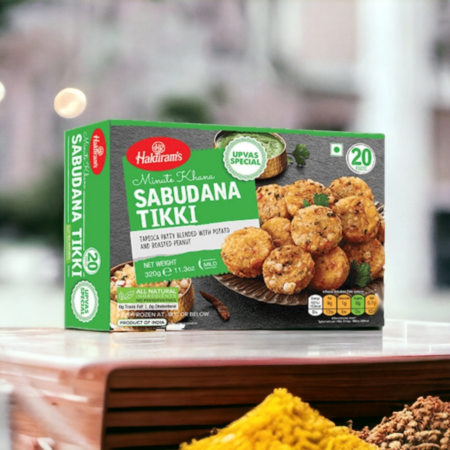 Haldiram Sabudana Tikki (frozen) 20pcs.