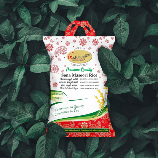 Gajanan Premium Sona Masoori Rice (9.07) 20lbs.