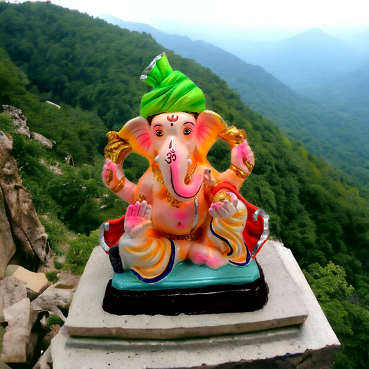 Ganesh Idol (Biodegradable) 4 inch Box