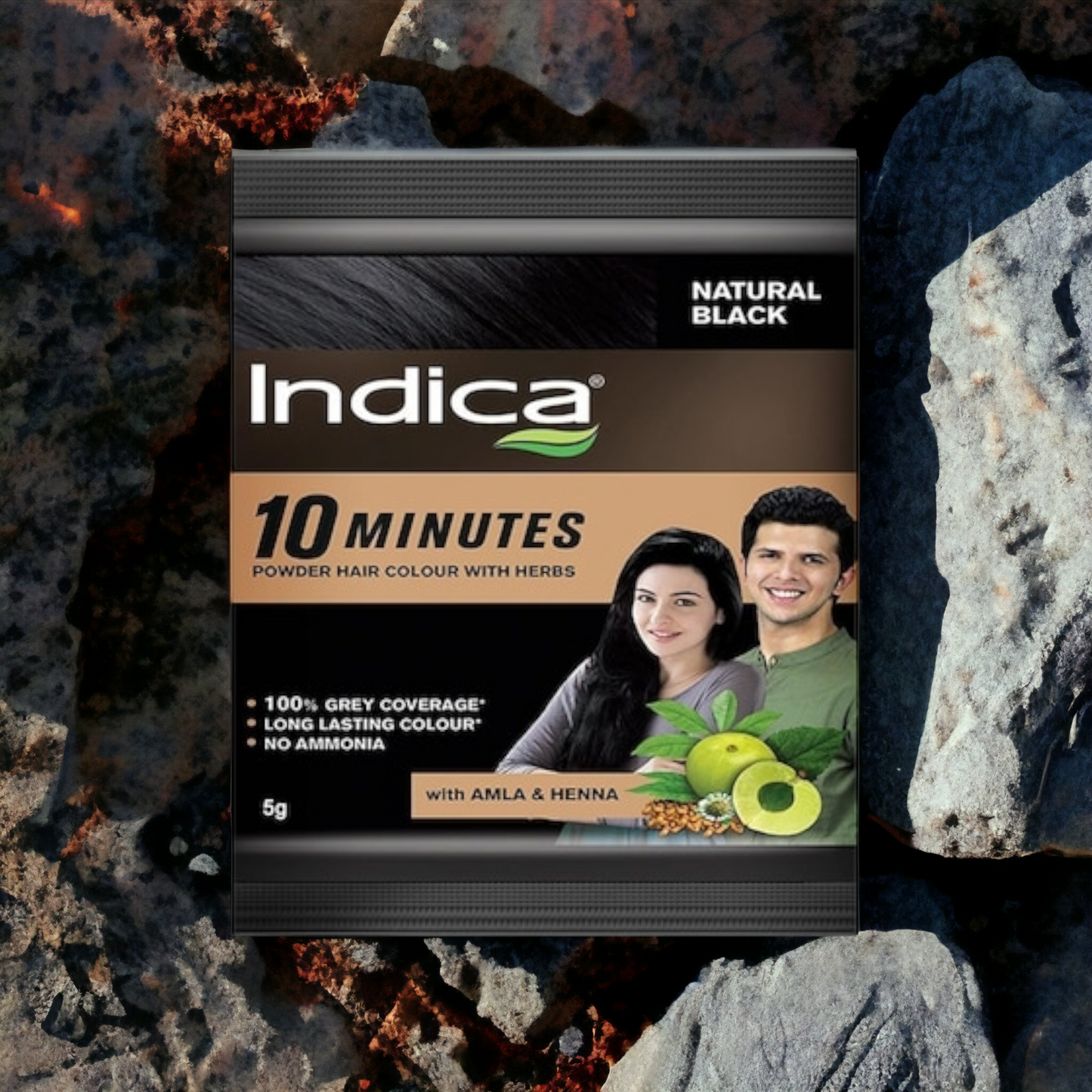 Indica Natural Black Hair Colour 40gm (8x5gm)