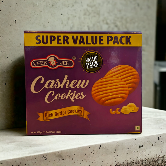 Veer-Jee [1+1] Cashew Cookies Value Pack