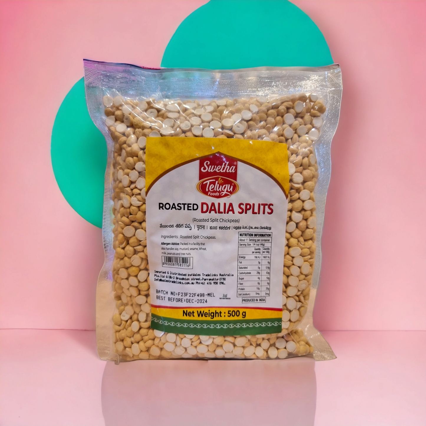 Telugu Roasted Dalia (Chickpeas) Split 500gm