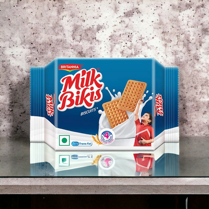 Britannia Milk Bikis (Biscuits) Value Pack 6x90g