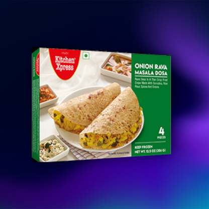 Kitchen Express Onion Rava Dosa 4pcs. (Frozen)