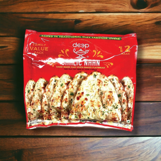 Deep Garlic Naan 12pcs.