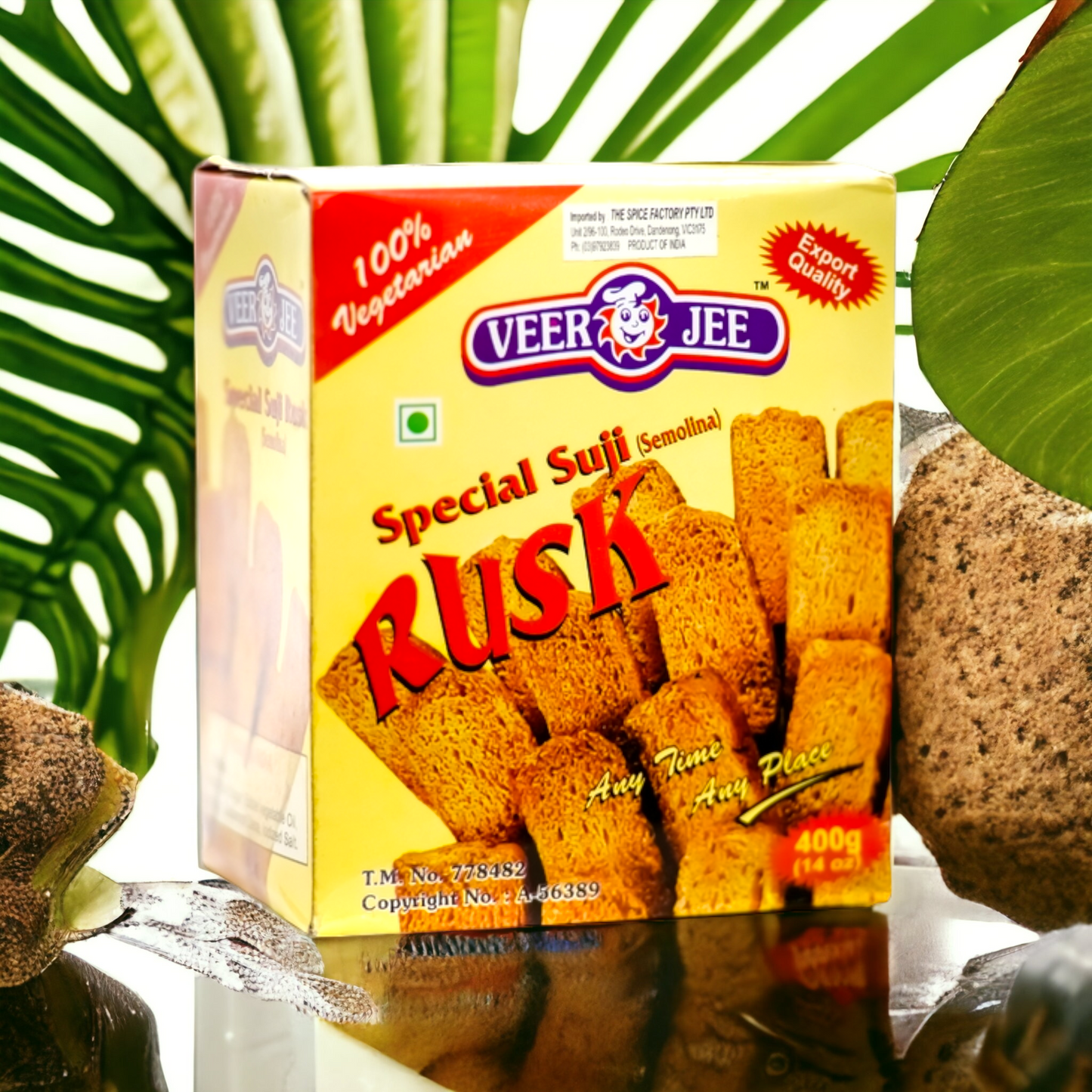 Veer Jee Sooji Rusk 400gm