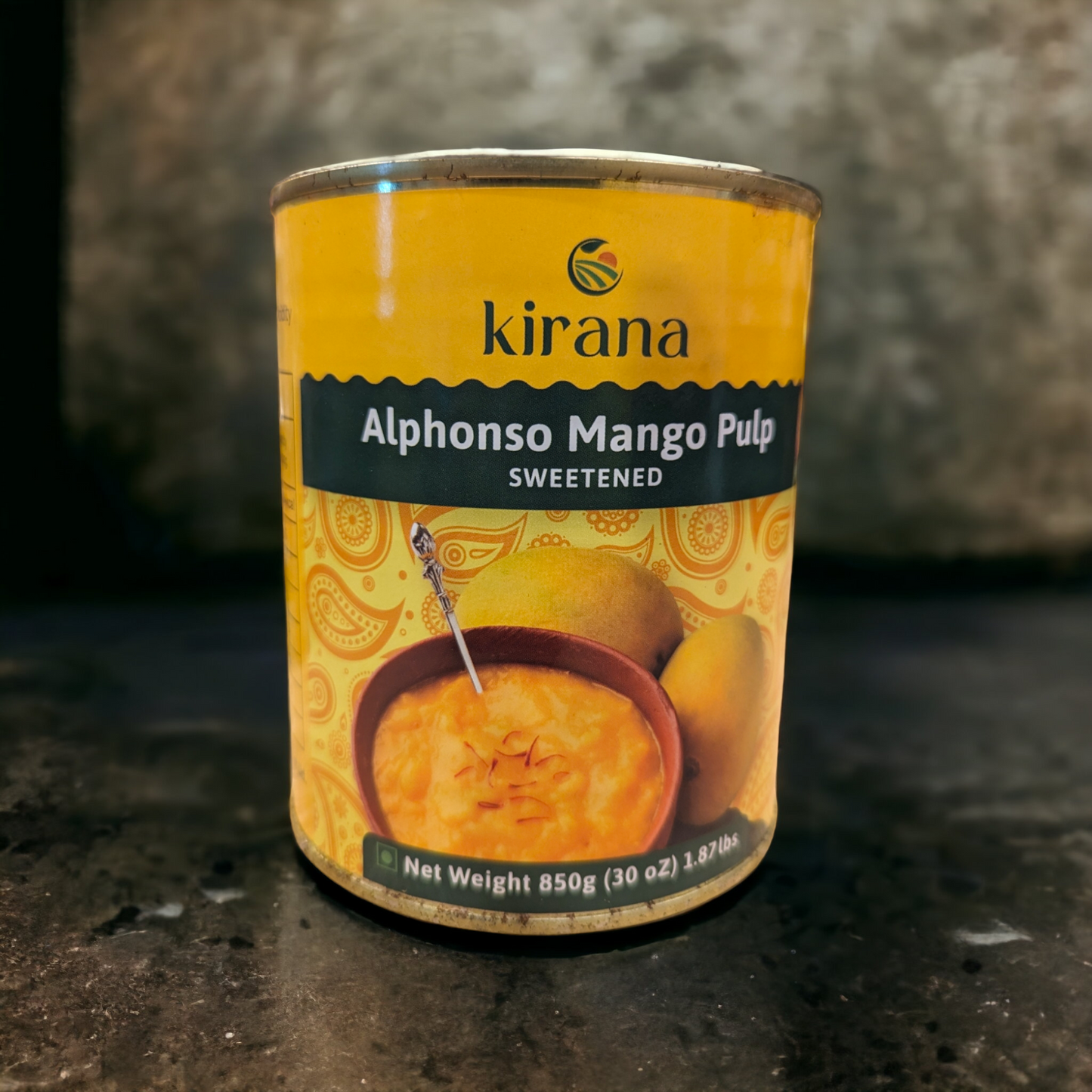 Kirana Alphanso Mango Pulp 850gm