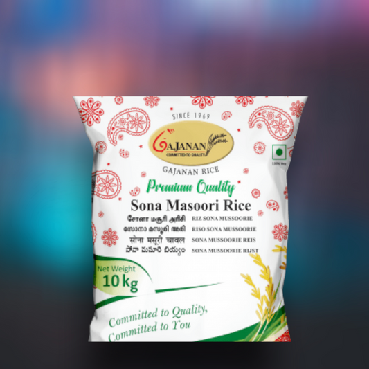 Gajanan Sona Masoori Rice 10lbs (4.54kg)