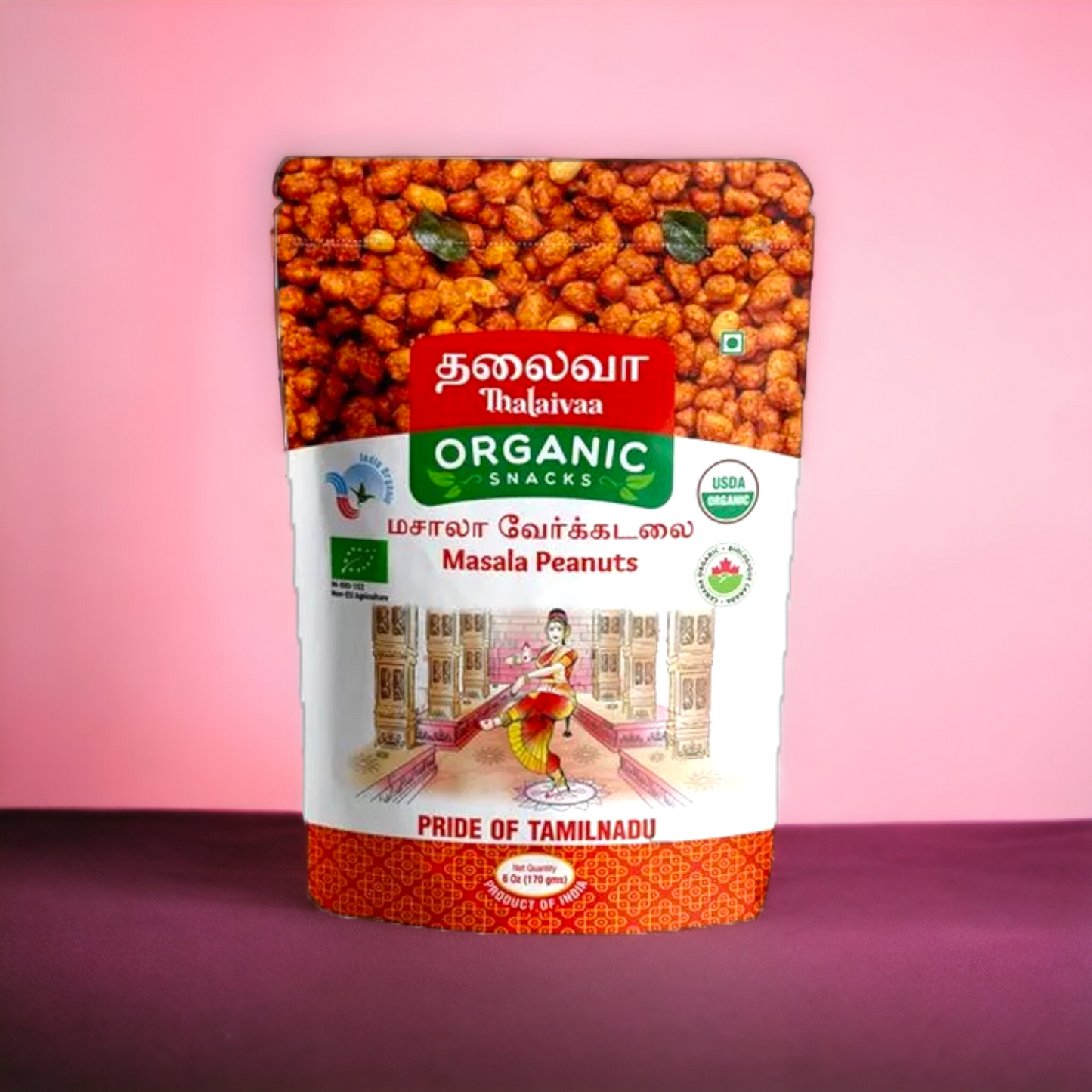 Thalaivaa Organic Masala Peanuts 170gm