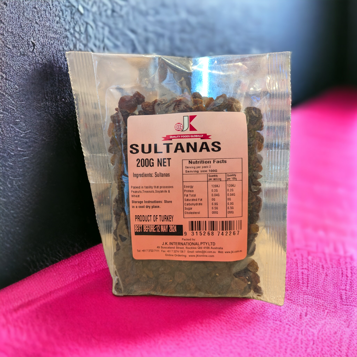 JK Sultanas 200gm