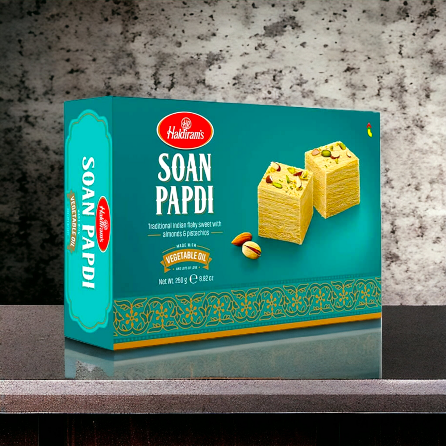 Haldiram Soan Papdi (Green-Vegetable Oil) 250gm