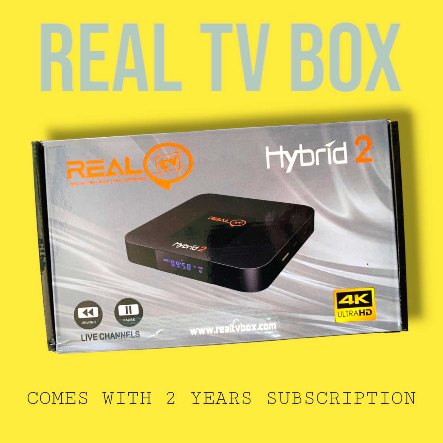 Real TV Box Hybrid 3 (with 2 years subscription)