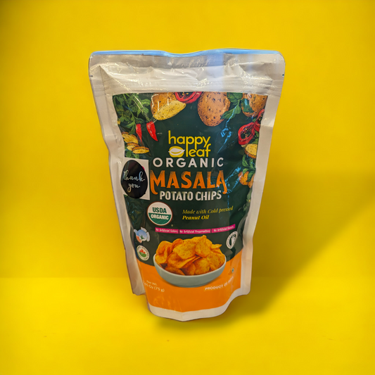 Happy Leaf Organic Masala Potato Chips 75gm