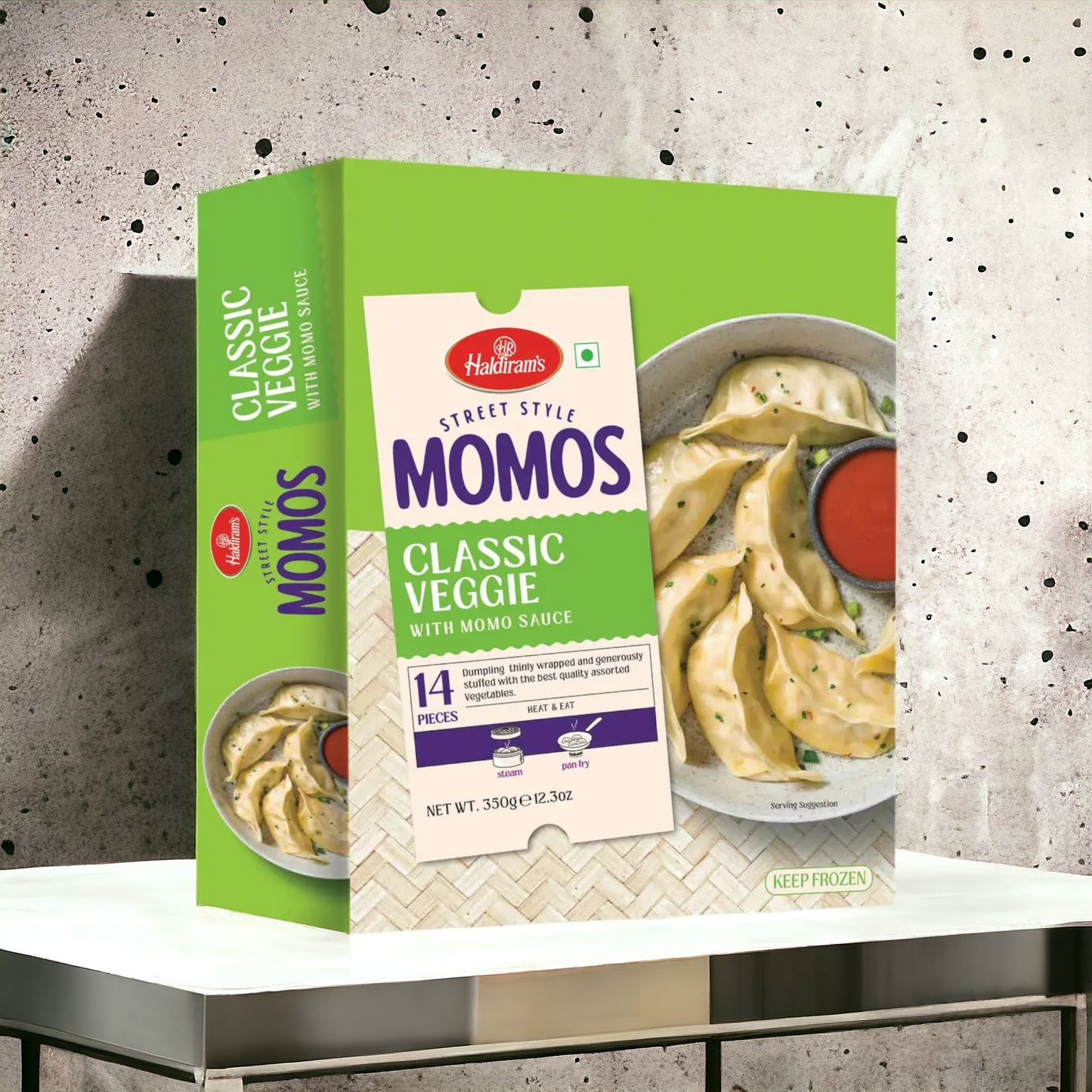 Haldiram Vegetarian Momos (Dumplings) 14pcs.