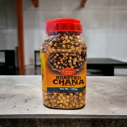 Uttam Roasted Chana (Jar) 500gm