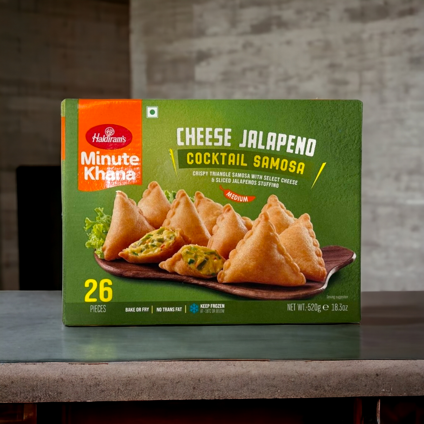 Haldiram Jalapeno Cheese Cocktail Samosas (26pcs.)