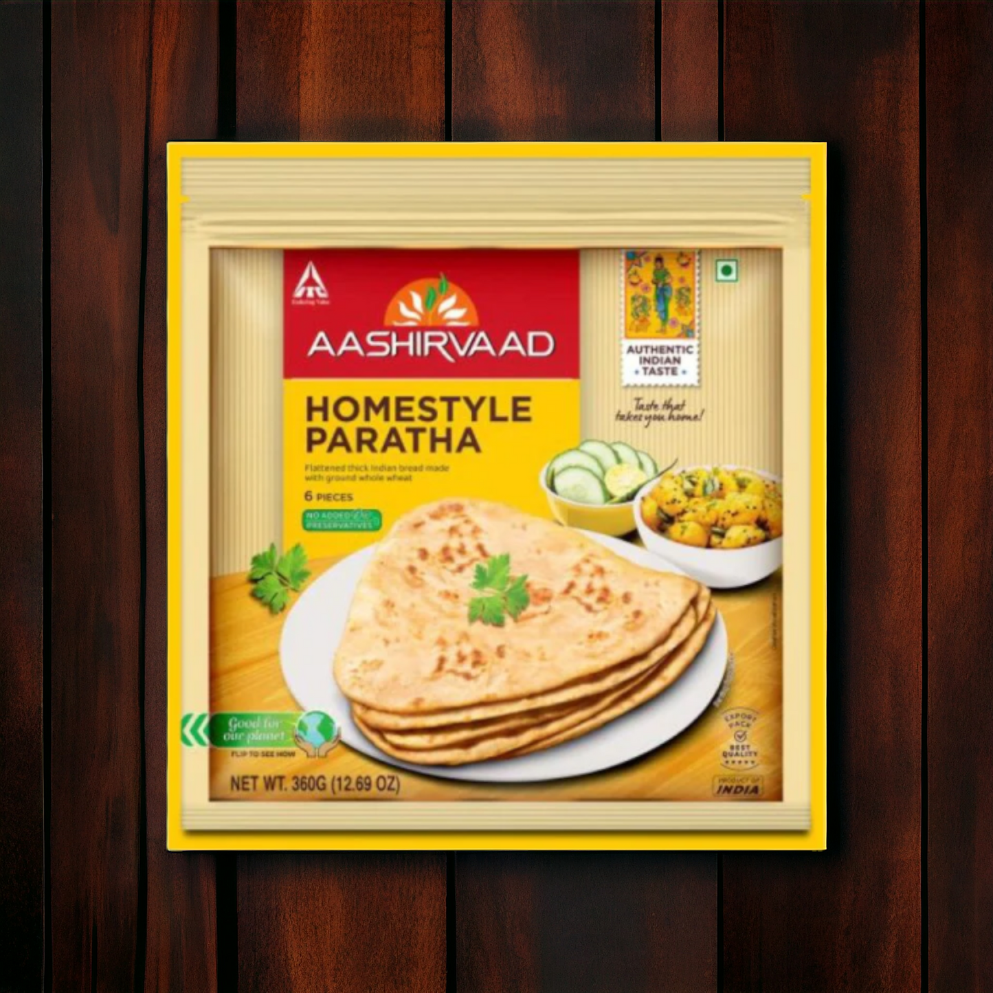 Aashirvaad Homestyle Parantha 6pcs 360gm