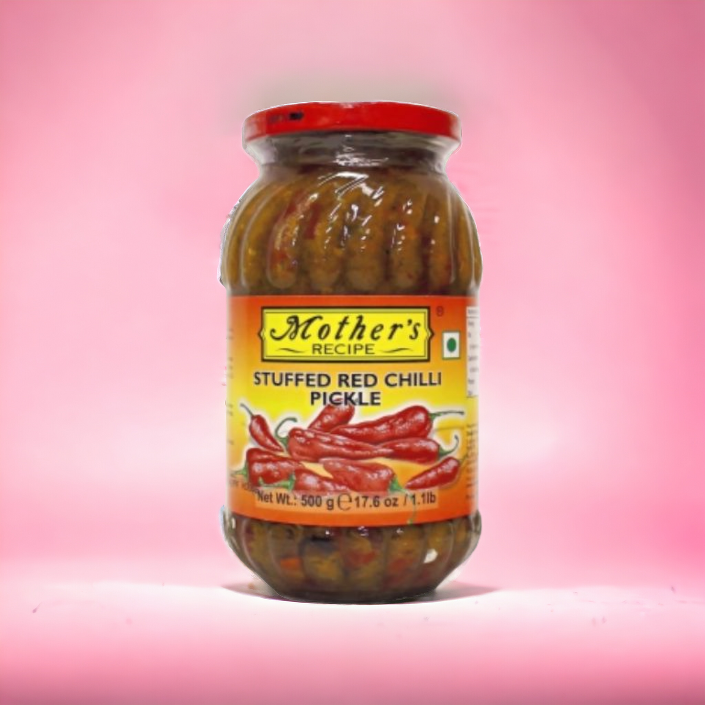 Mother’s Recipe Stuffed Red Chilli Pickle 500gm