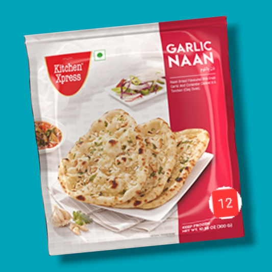 Kitchen Express Garlic Naan Jumbo 12pcs