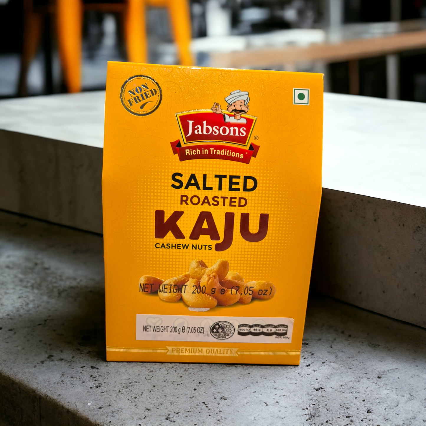 Jabsons Salted Roasted Kaju (cashew nuts) 200gm