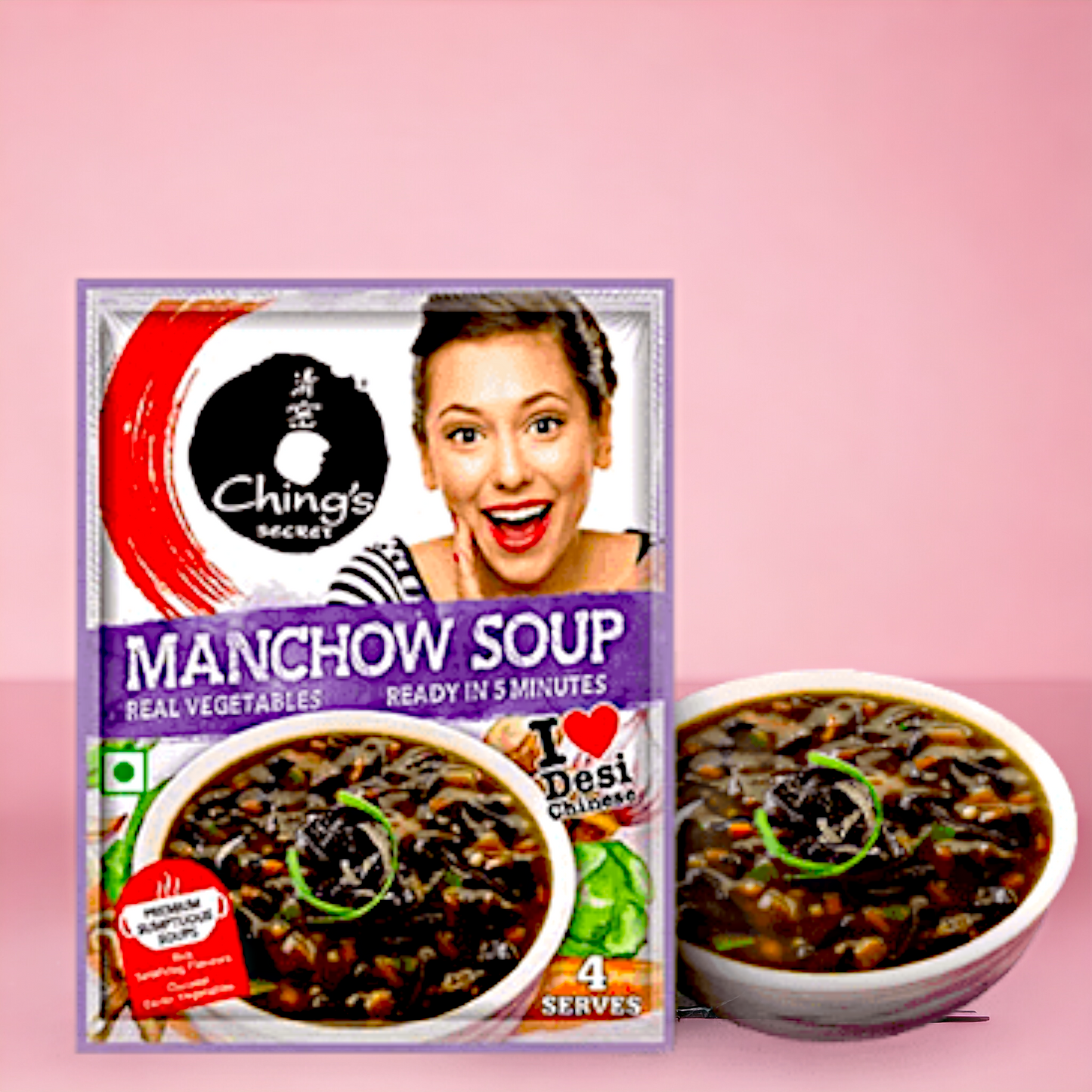 Ching's Manchow Instant Soup Mix 55gm