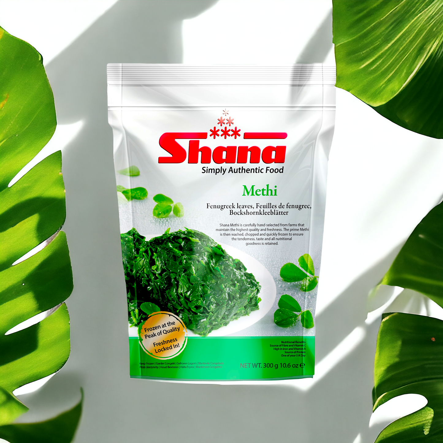 Shana Methi (fenugreek) Leaves [frozen] 300gm