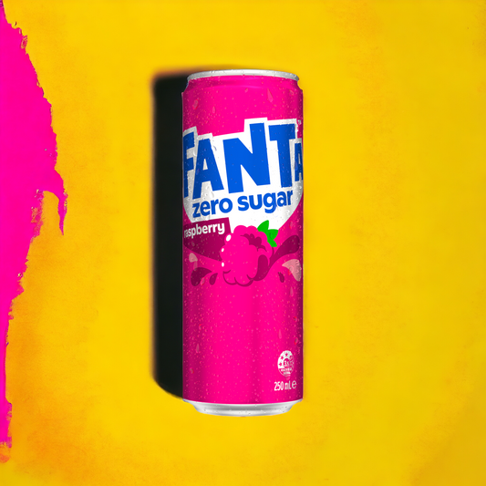 Fanta Raspberry Soda (Zero Sugar) Drink 250ml