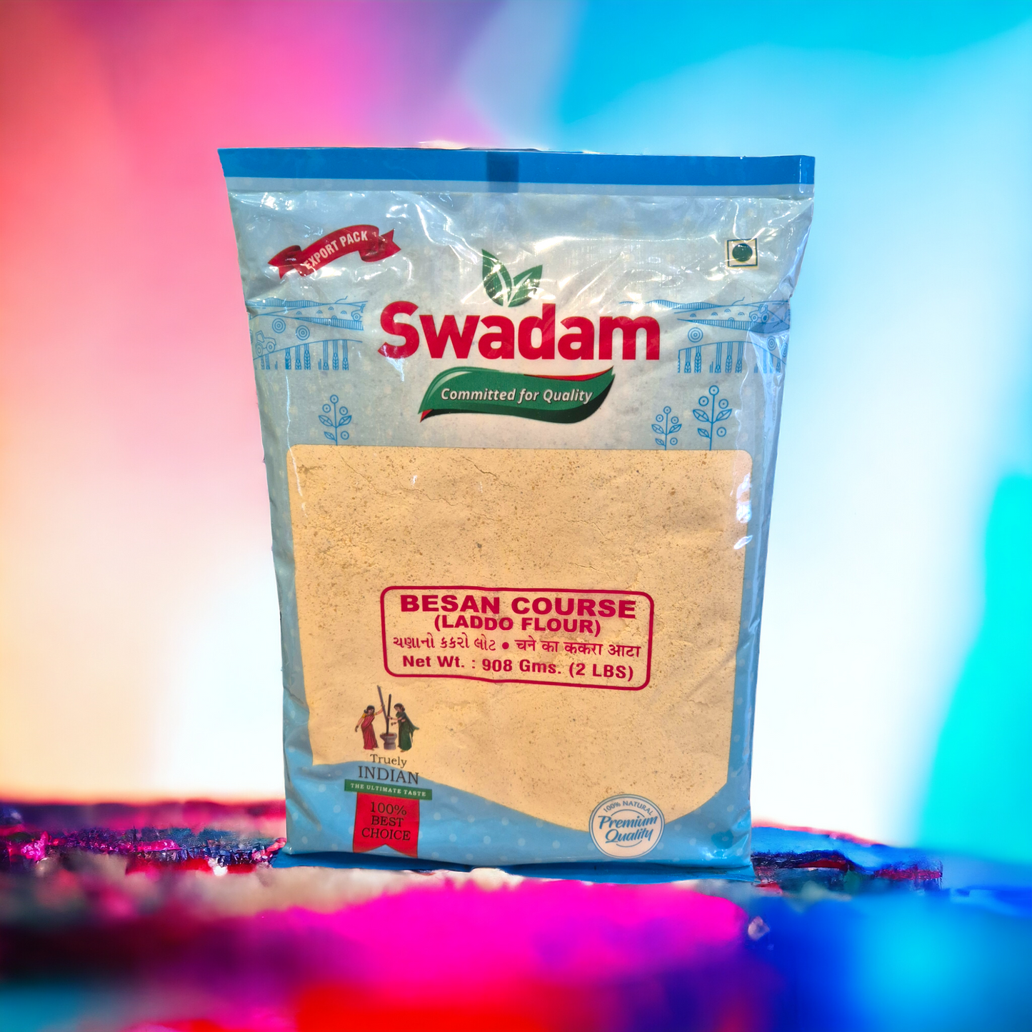 Swadam Besan (Chickpeas) Course Flour 2lbs (908gm)