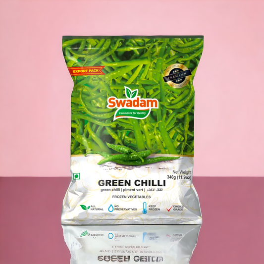 Swadam Green Chilli [frozen] 340gm