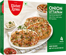 Kitchen Express Onion Uttapam 4pcs. (Frozen)