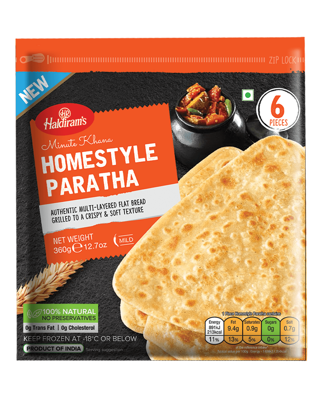 Haldiram Homestyle Parantha 1.2kg