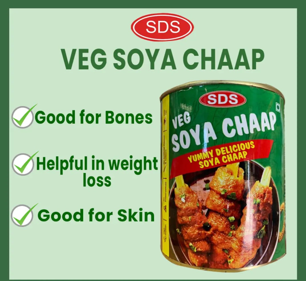 SDS Veg Soya Chaap 850gm Can